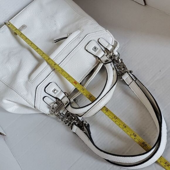 Jessica Simpson Bag White Shoulder Handbag Satchel Vegan Leather Women's WOMAN'S - Picture 13 of 16